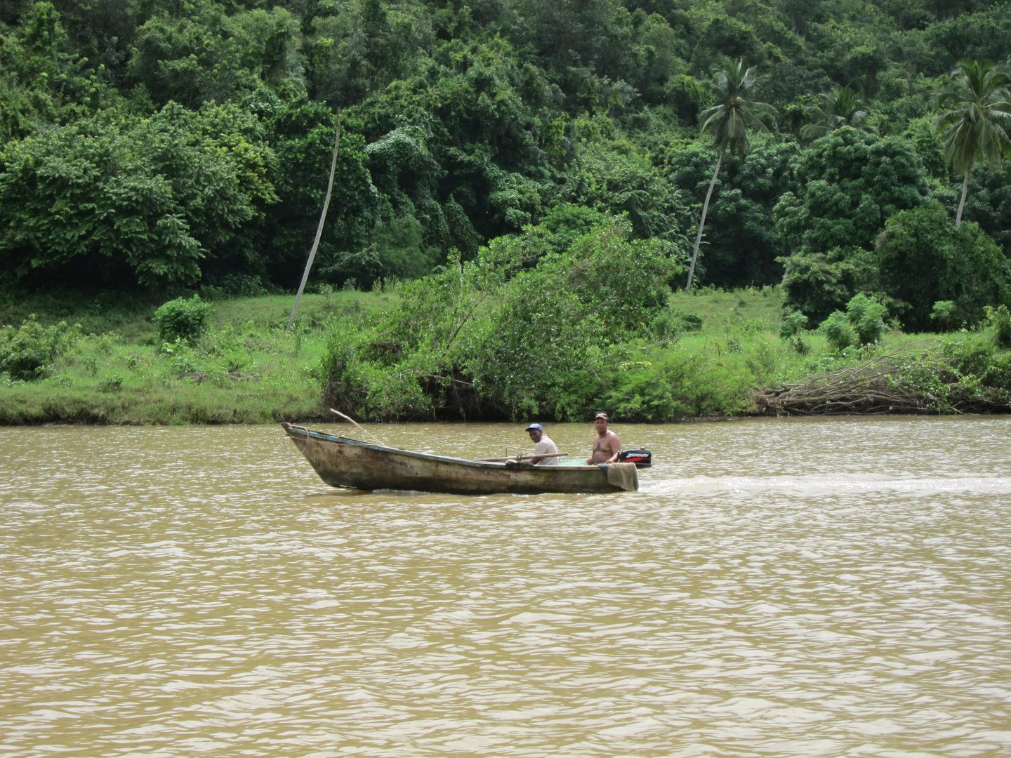 Fischermen auf dem Chavon Fluss