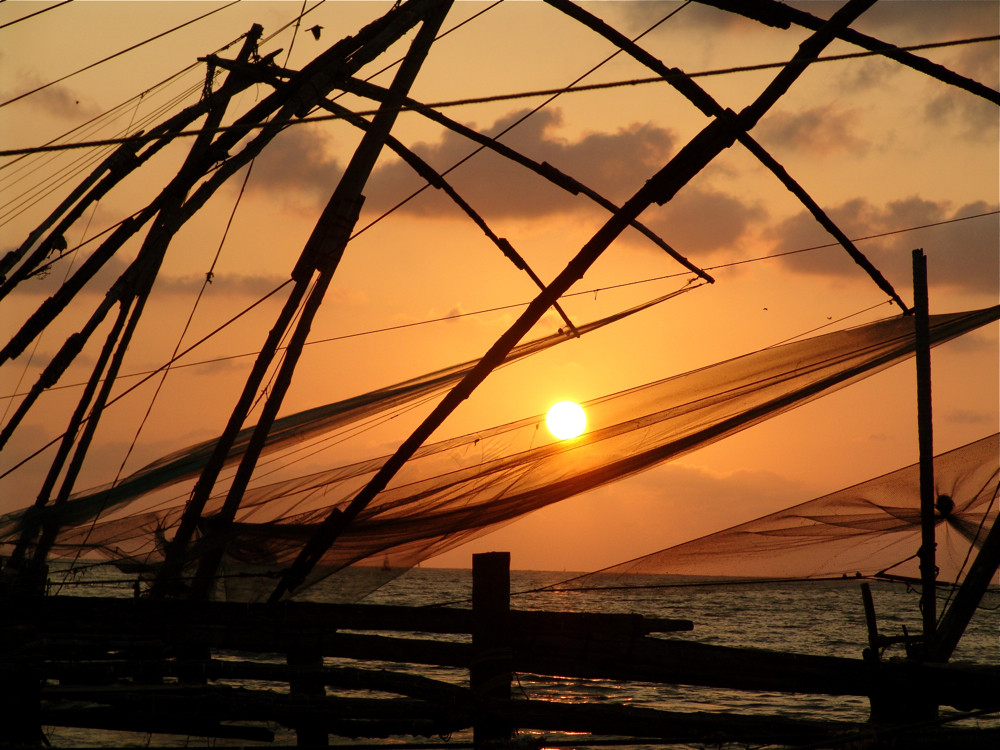 Fischernetze bei Kochi