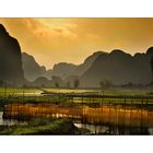 Fischernetze bei Ninh Binh