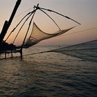 Fischernetze in Cochin, Kerala (Südindien)