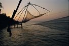 Fischernetze in Cochin, Kerala (Südindien) von Michael Mittau 