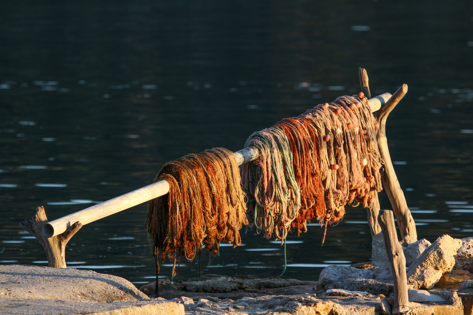 Fischernetze nach getaner Arbeit :-)