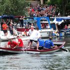 Fischerstechen der Halloren zum Laternenfest 2014 in Halle