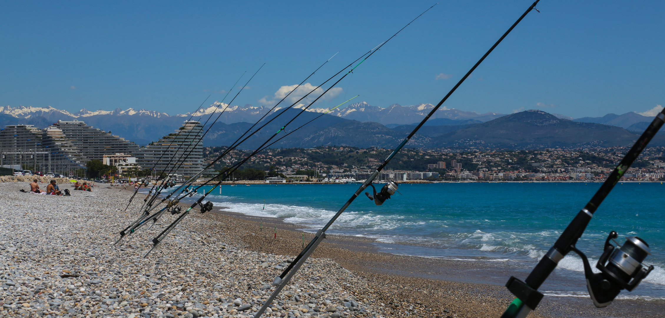 Fischfänger an der Côte d'Azur