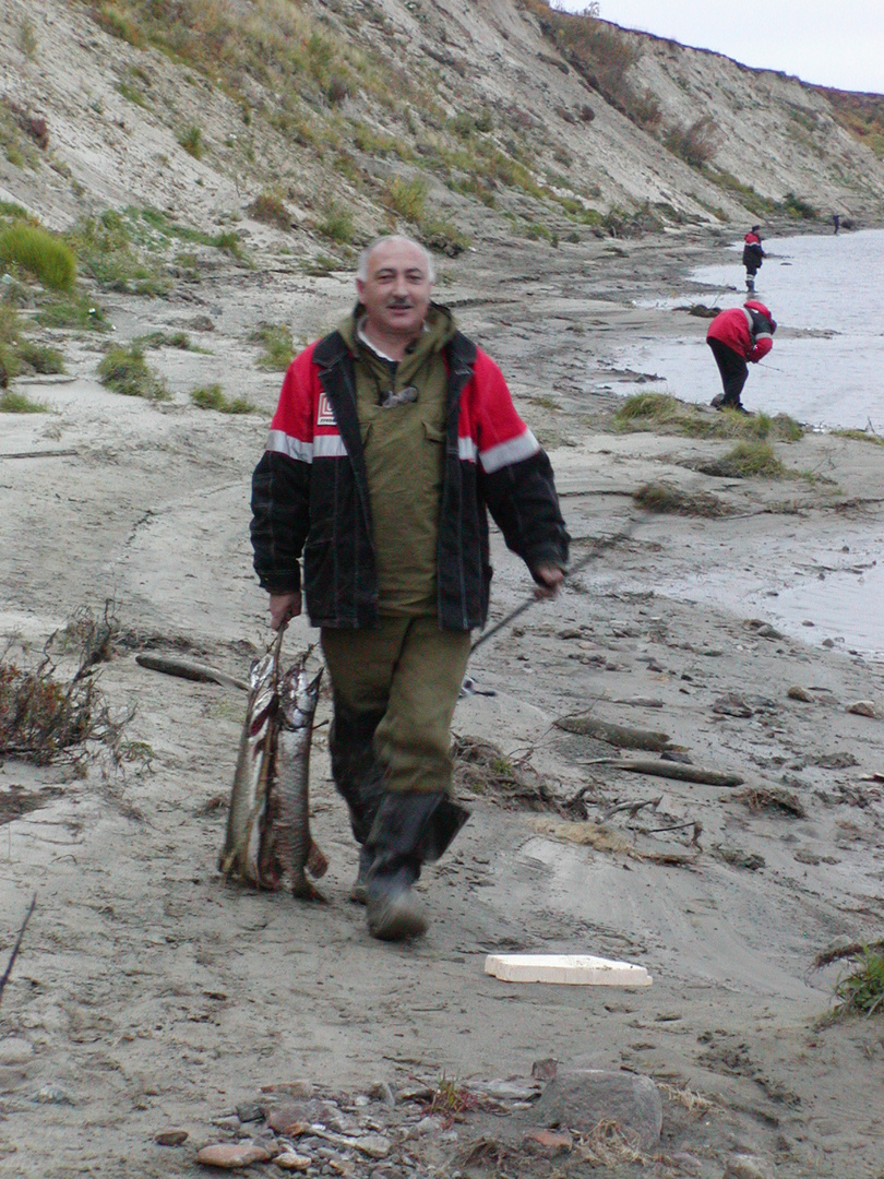 Fischfang in der Jamal / Norden Russlands