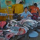 Fischhändlerin in Myanmar