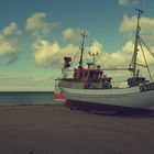 Fischkutter am Strand