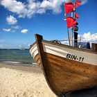 Fischkutter am Strand von Binz 