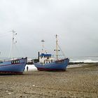 Fischkutter am Strand von Varupör Nordjütland / Dänemark