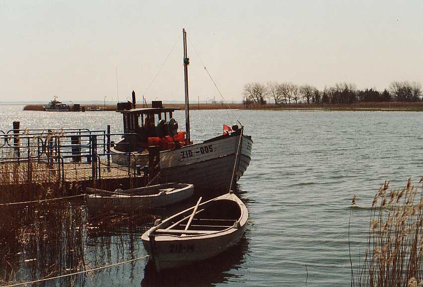 Fischkutter auf dem Bodden