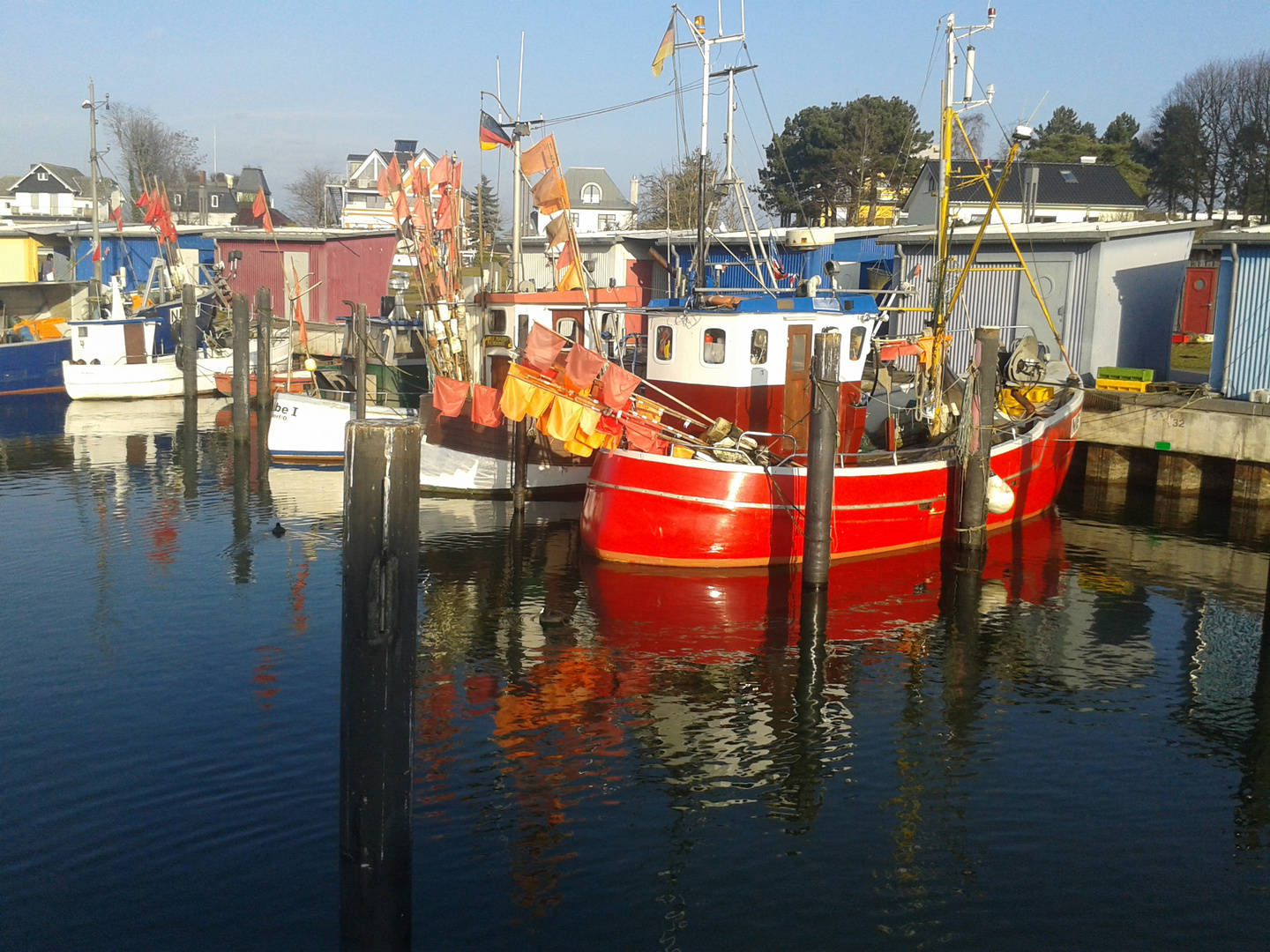 Fischkutter i. Hafen v. Niendorf / Timmendorfer Strand Frühjahr 2014