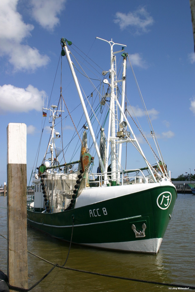 Fischkutter im Hafen von Bensersiel