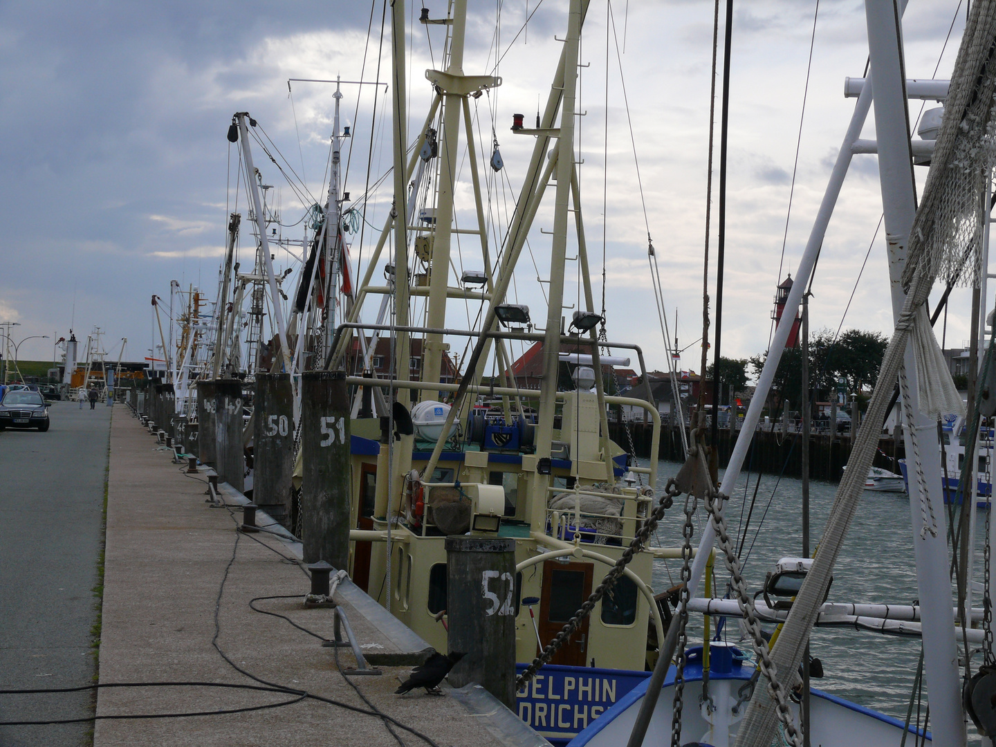 Fischkutter im Hafen von Büsum