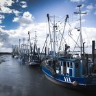Fischkutter im Hafen von Wremen, Nordsee