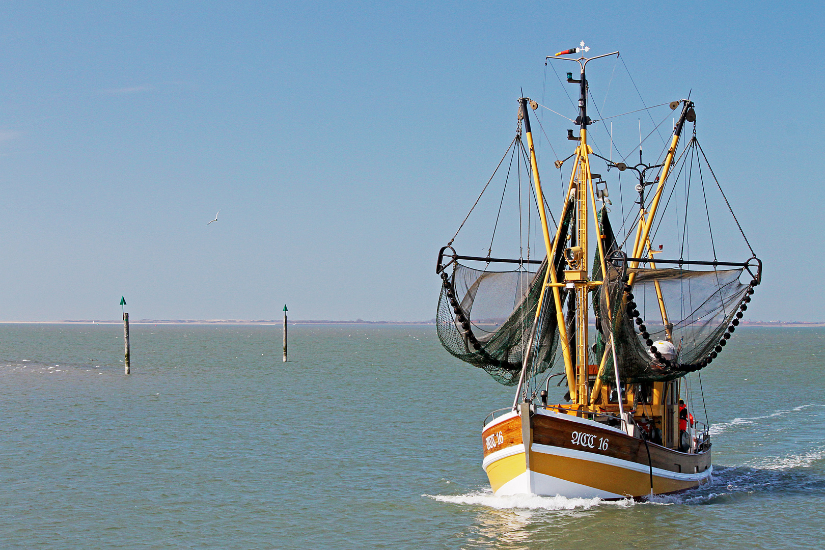 Fischkutter vor Langeoog