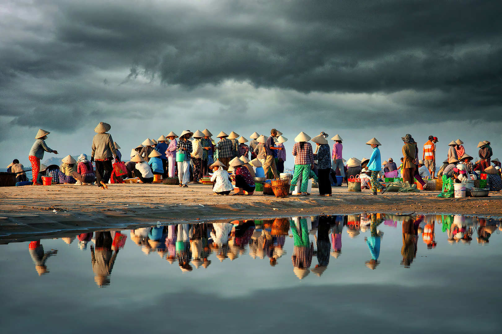 Fischmarkt am Strand