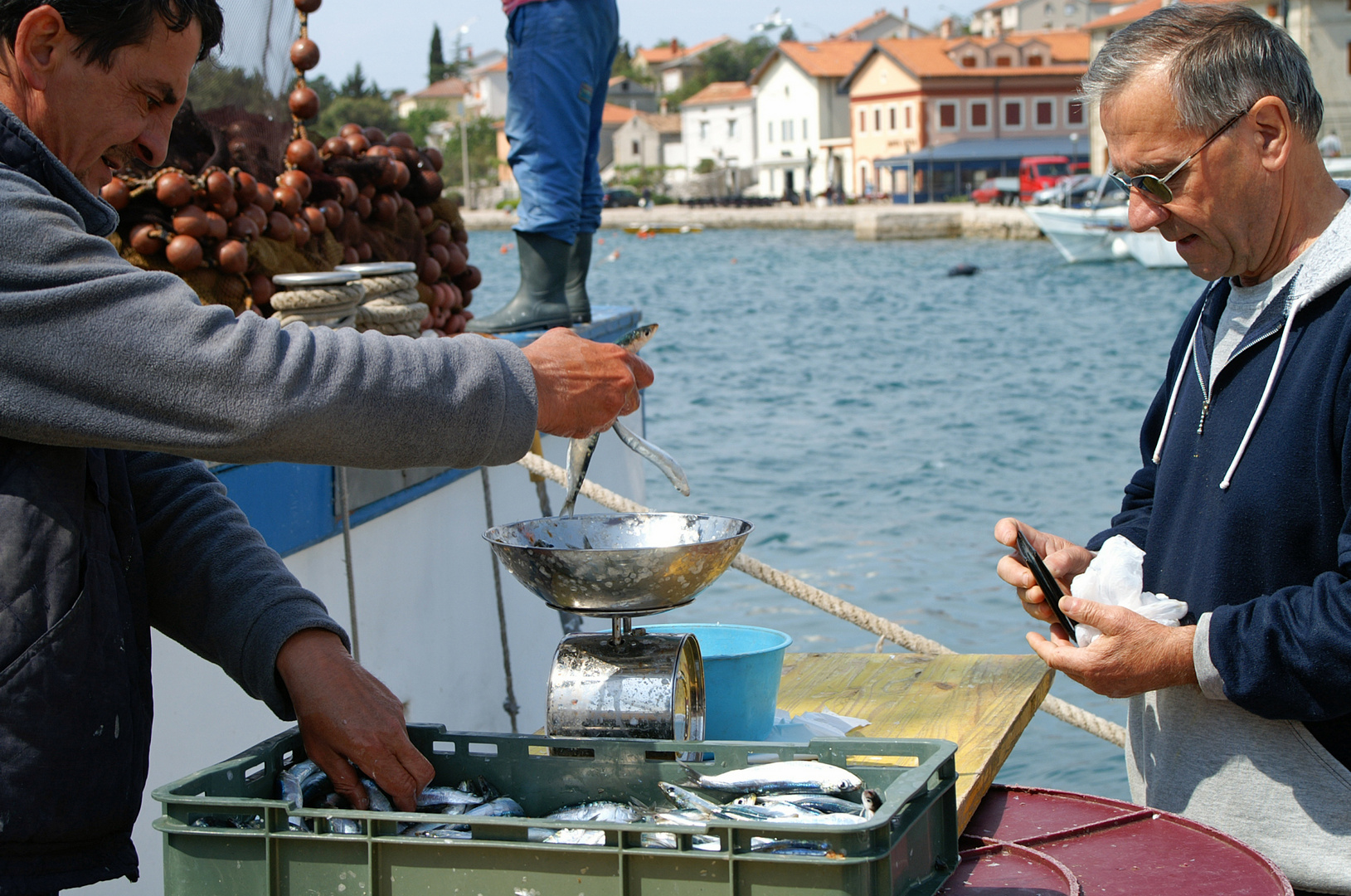 Fischmarkt auf Cres