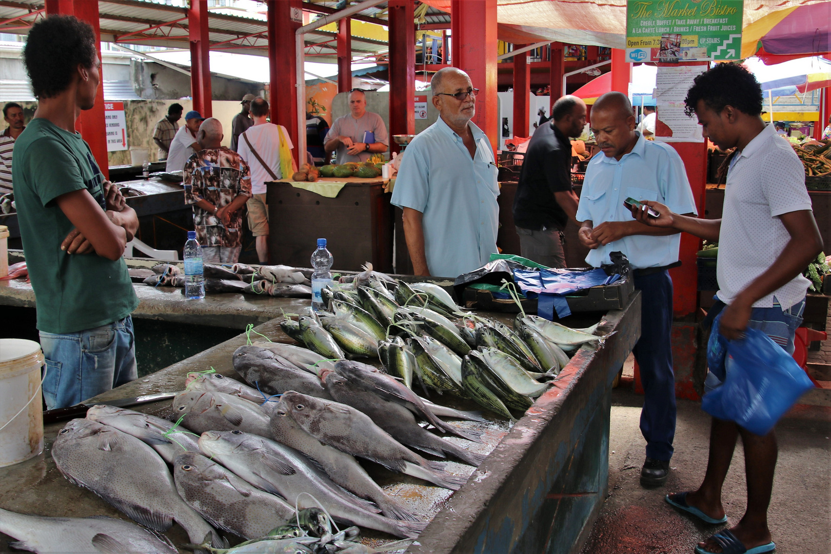 Fischmarkt auf Mahé