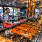 Fischmarkt in Bergen (Norwegen)