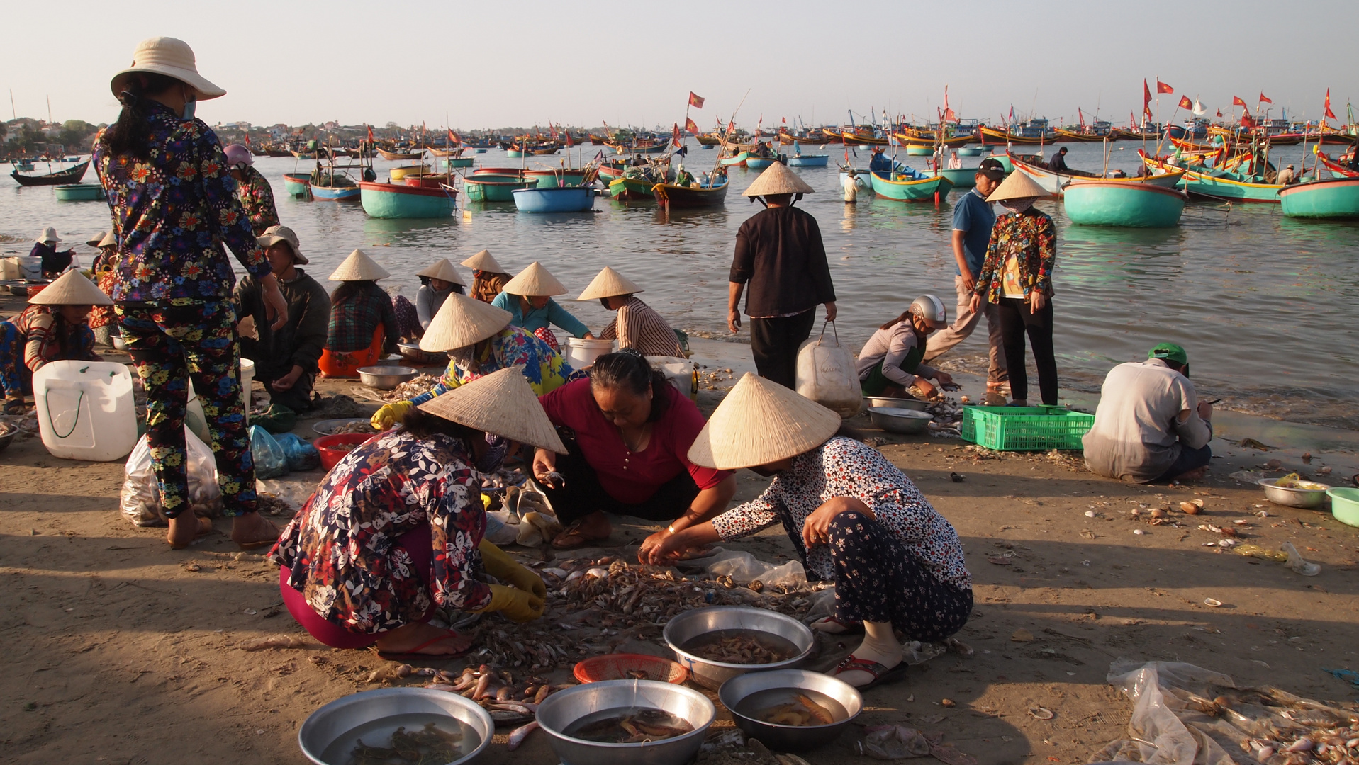 Fischmarkt in Mui Ne, Vietnam