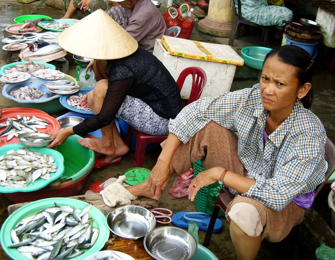 Fischmarkt in Vinh Long - Mekongdelta