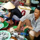 Fischmarkt in Vinh Long - Mekongdelta