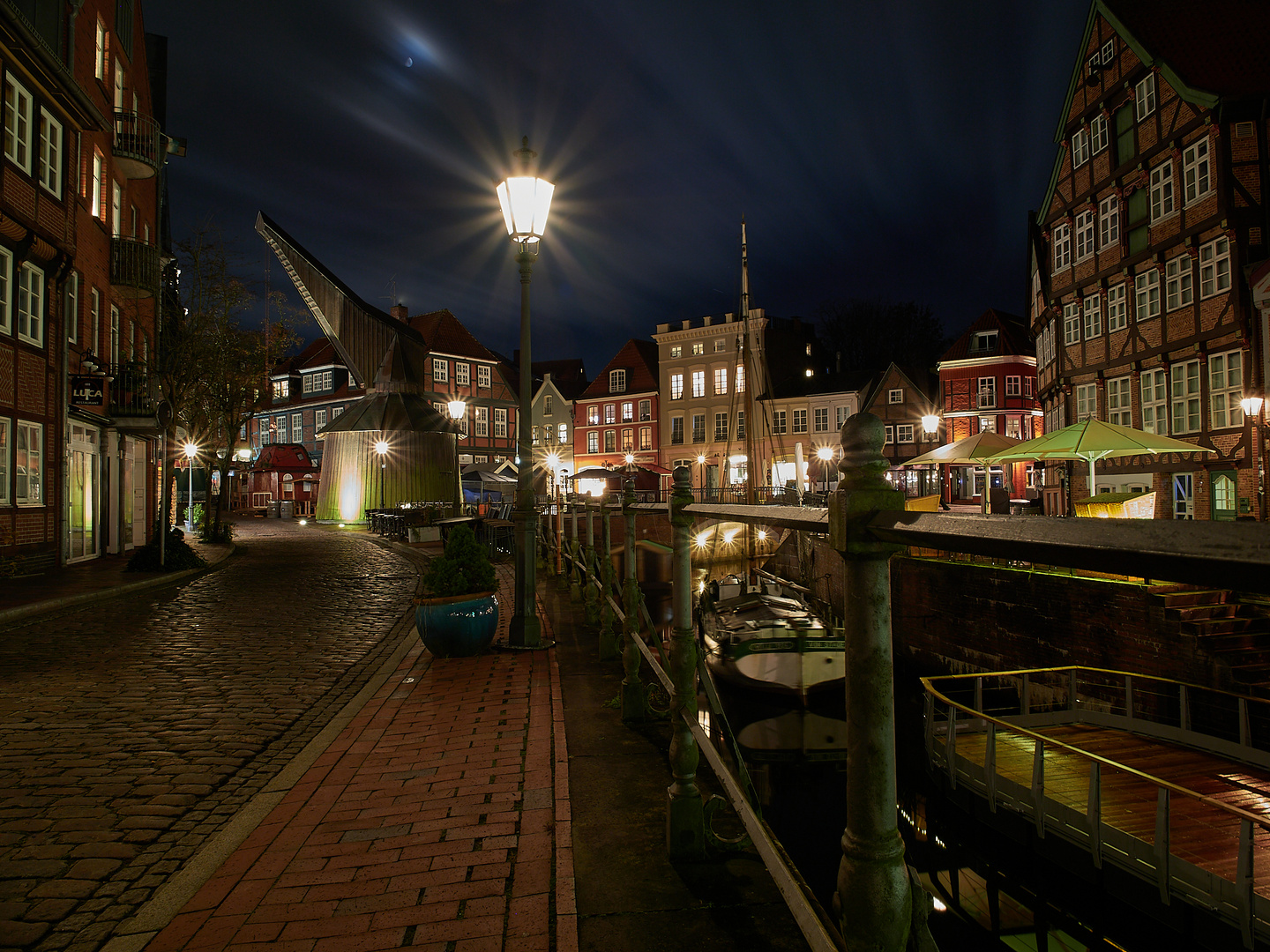 Fischmarkt Stade m. Kran