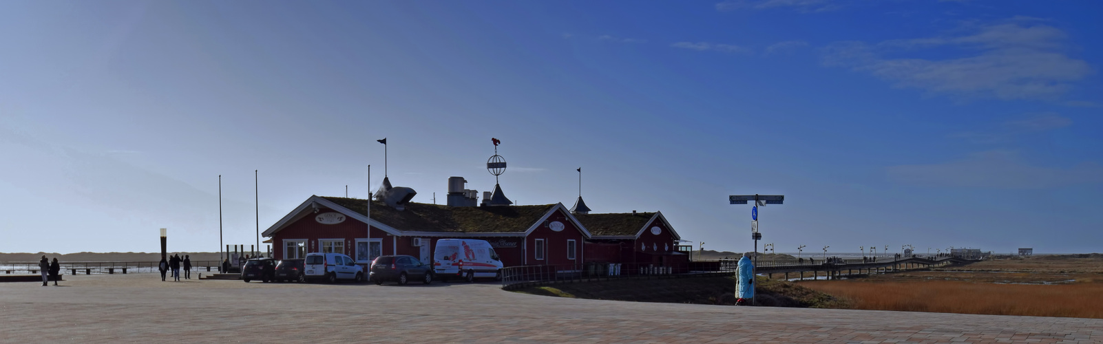 Fischrestaurant Gosch an der Seebrücke  bei Ording