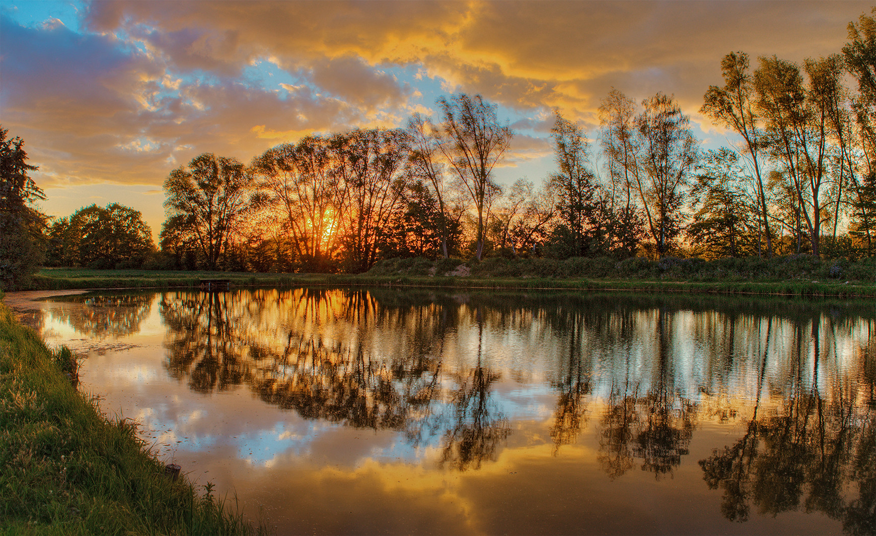 Fischteich am Abend 021