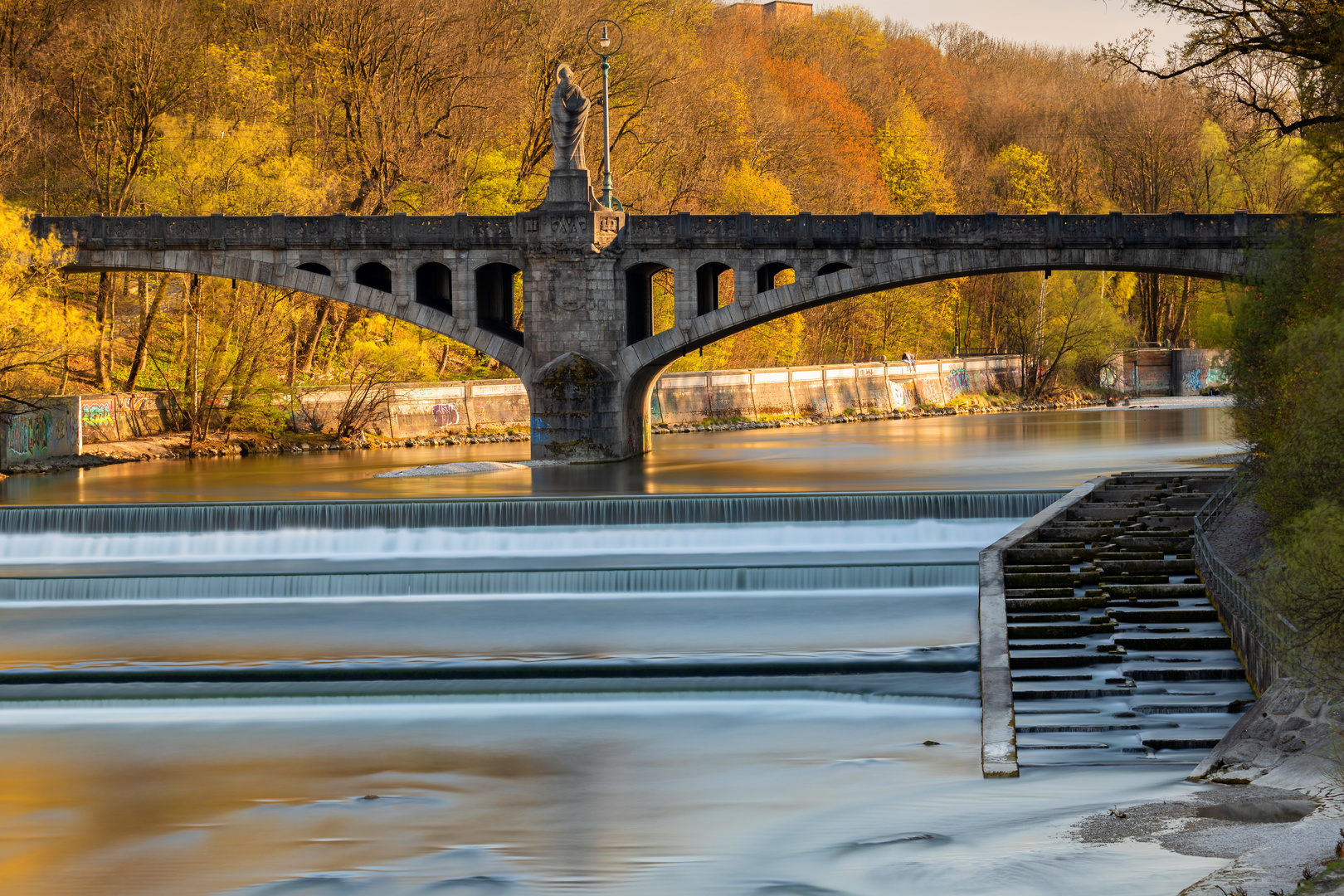 Fischtreppe an der Isar LZB