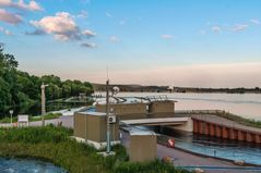 Fischtreppe bei Hochwasser