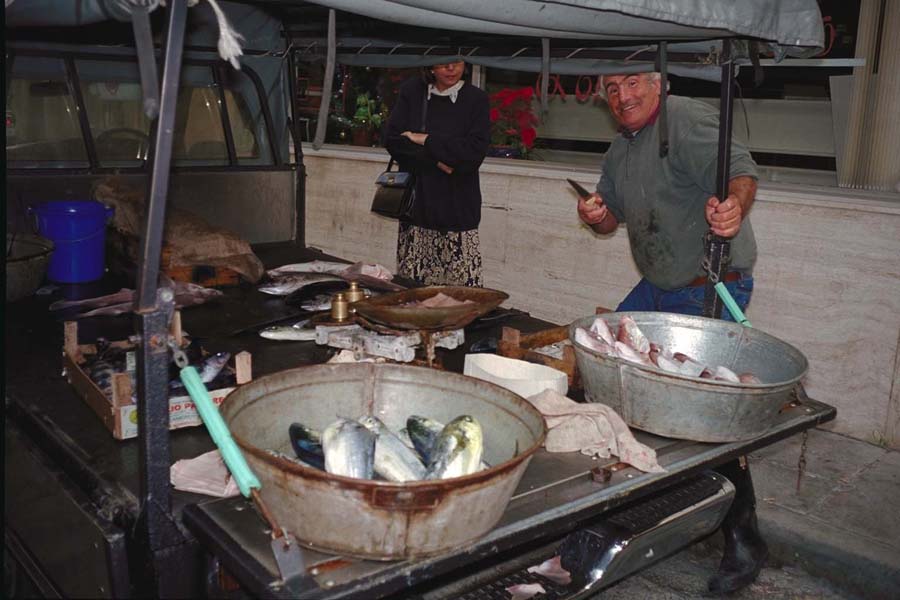 Fischverkäufer 1990