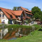 Fischzuchtanlagen mit Gaststätten am Kloster Michaelstein / Harz