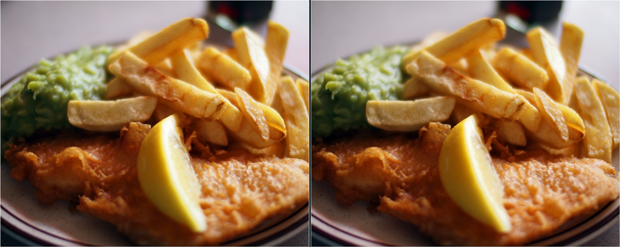 Fish and chips mit mushy peas