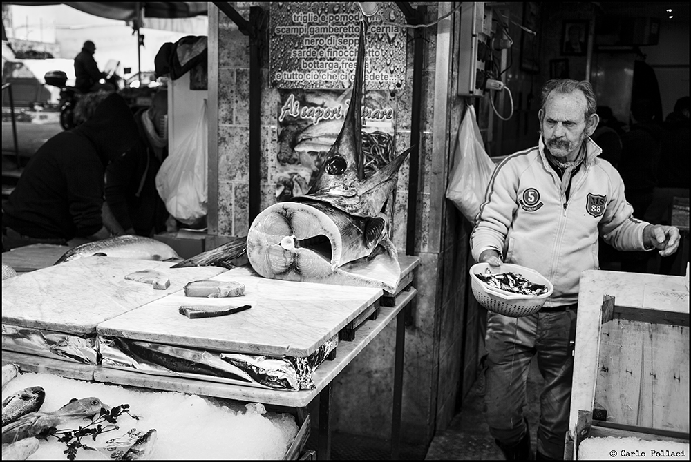 Fish shop in the old town