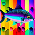 Fish will jump out of the water and fill an artist's canvas with magic and colour...