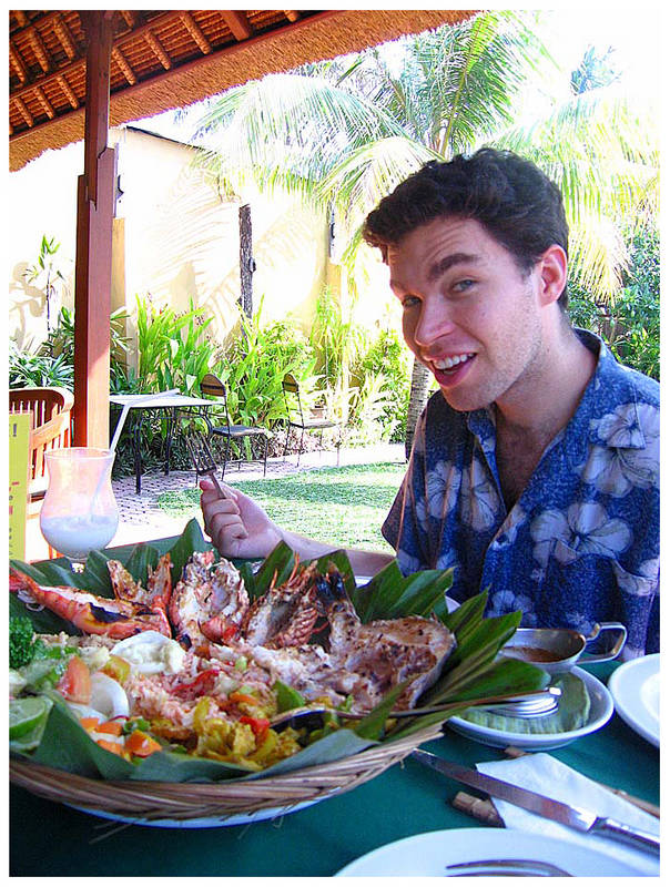 Fishbasket mit Garnelen, Snapper und Curry