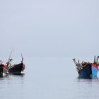 Fisher Boat in the morning near Lang Co