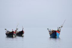 Fisher Boat in the morning near Lang Co