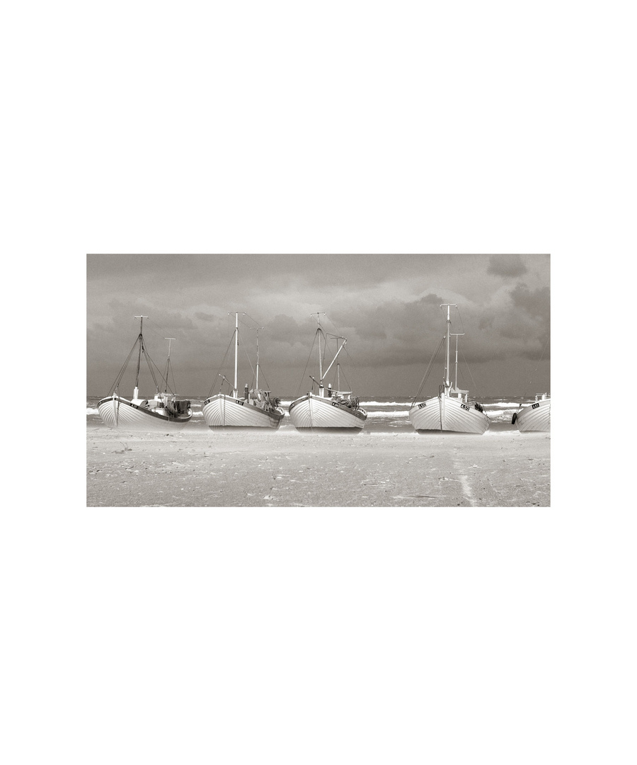 Fisher boats at the beach