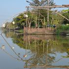 Fisher net at the Klong Saen Saeb nearby Nong Chok