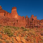 Fisher Towers & moon