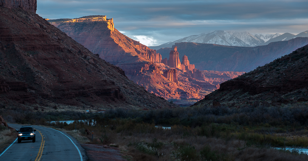 Fisher Towers @ sunset