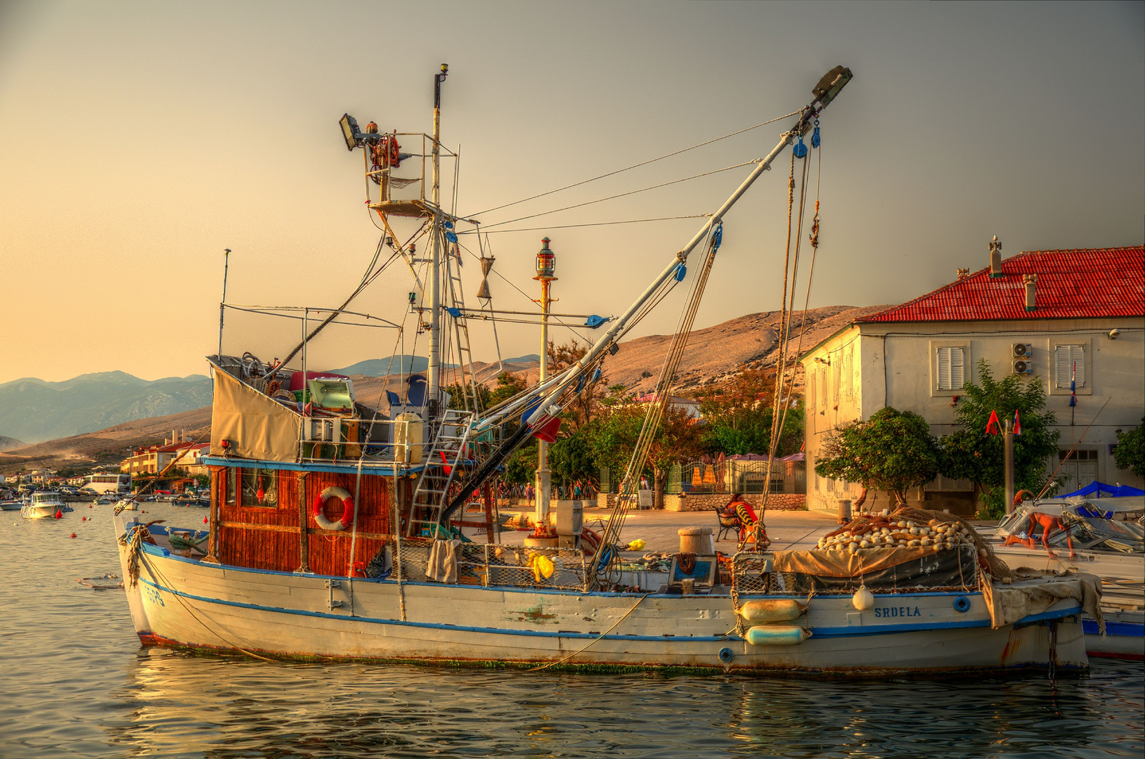 Fisherboat in the Harbor of Pag