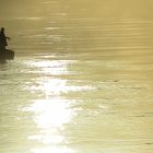 Fisherman and Fog in the morning sun