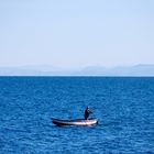 Fisherman at sea