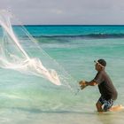 Fisherman at Varadero beach, Cuba