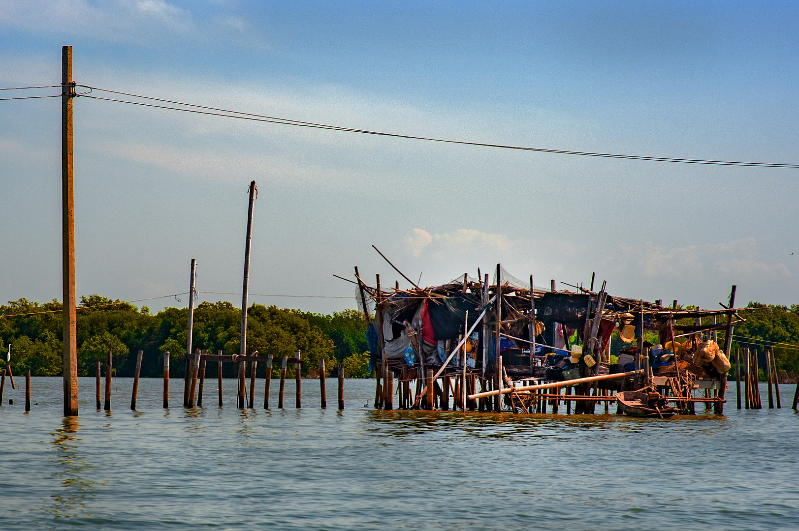 Fisherman housing in Bang Khun Thian