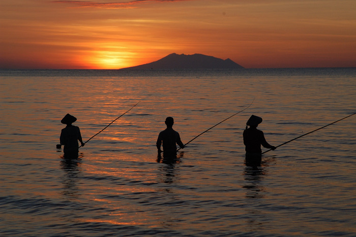 fisherman in lovina