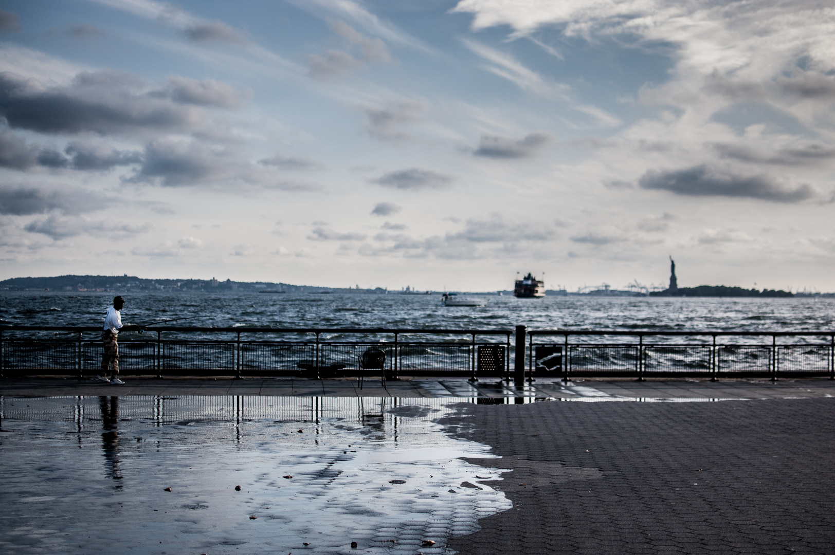 Fisherman in New York City